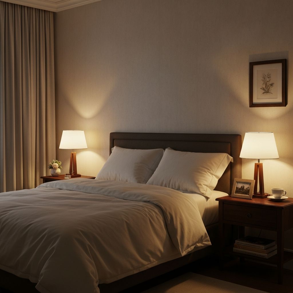 Peaceful bedroom environment